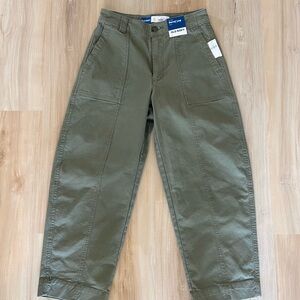 Old Navy Sage Green Barrel Leg Pants